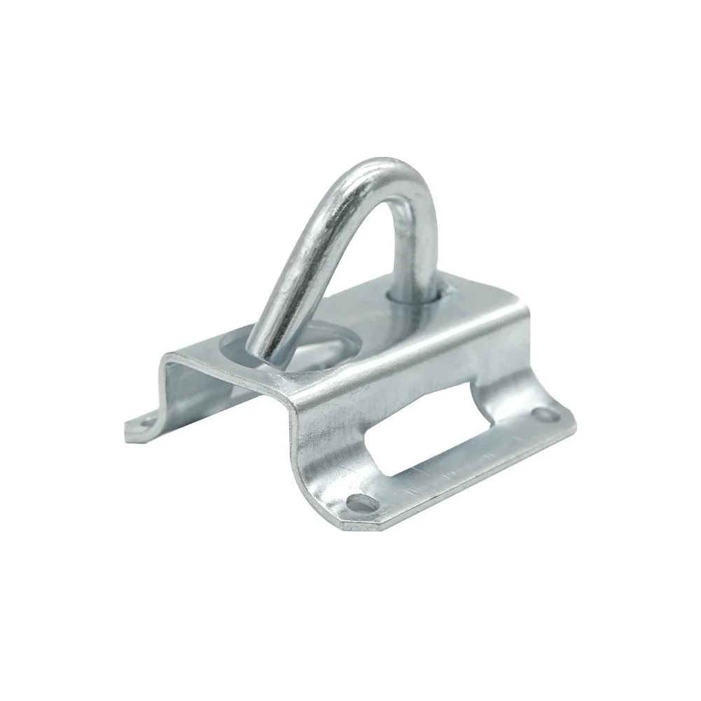 Ftth Galvanized Steel Pole Bracket For Hooking Drop Cable Tension Clamp
