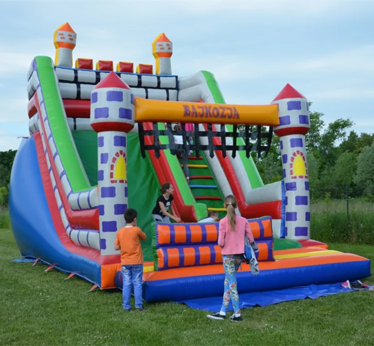Commercial inflatables slide children outdoor games Inflatable Dry Slider for sale