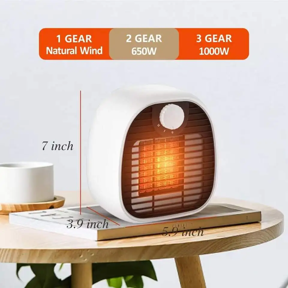 High Quality 12v Electric PTC Heater Fan Fast Heating Space Home Room Office Heater Small Remote Electric Space Heaters Portable