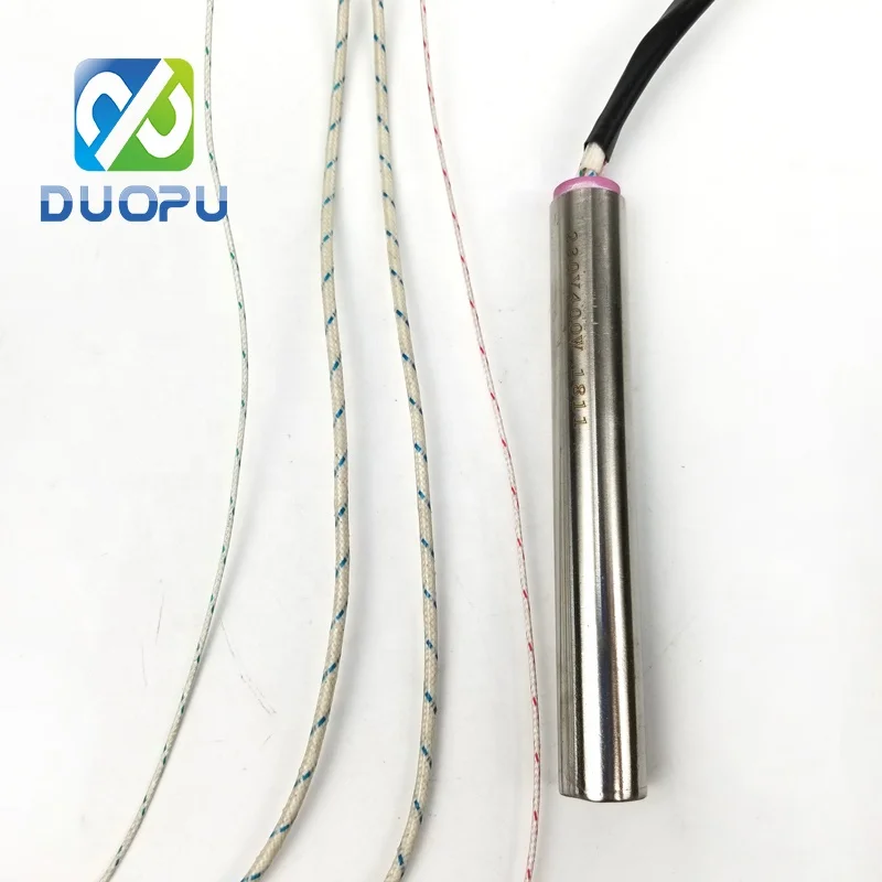 Duopu Great Quality 220V Heater Element 12.7*180mm SS304 Cartridge Heater With Thermocouple