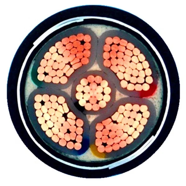 YJV22 медный проводник XLPE Изолированная стальная лента Бронированные ПВХ обшитые силовые кабели
