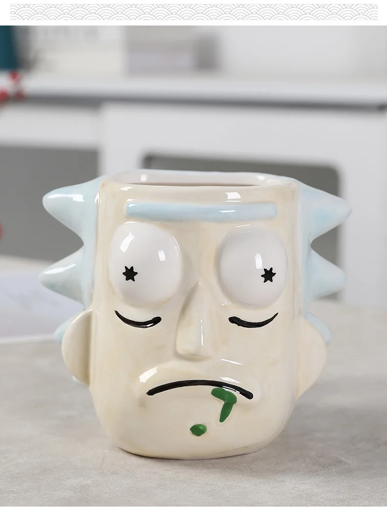 Madou New Product Funny Cartoon Man Shape 3D Cups Porcelain Unique Office Drinking Cup Gift Kids Couple Coffee Mug Coffee Mug