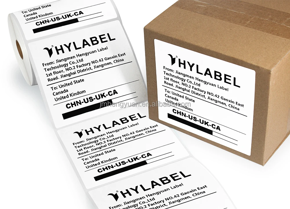 Direct Thermal Label 100x100 350pcs Thermal Sticker Self Adhesive Paper Waybill Sticker 100mmx100mm Shipping Label