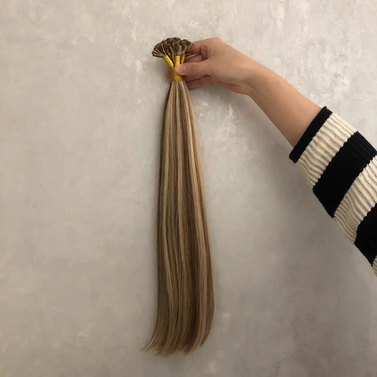 Double Drawn Raw Virgin Hair V U Flat Tip Pre Bond Flat Tips Human Hair Extension Cabelo