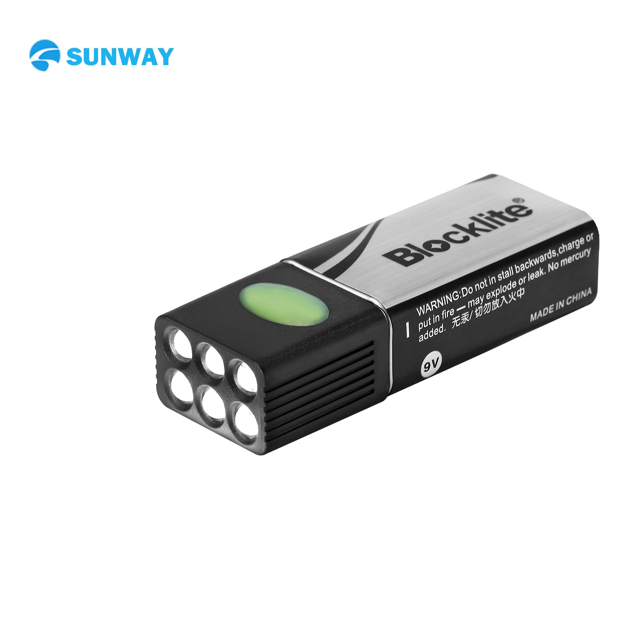 
Led Flashlight Custom Design 9V LED Blocklite Flashlight With Magnet Mini Flashlight 