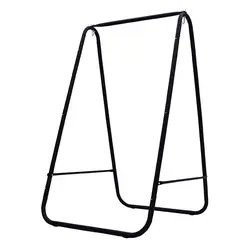 Outdoor And Indoor Folding Hanging Stripes Hammock Swing Chair With Stand Rope Camping In Garden Patio Bedroom Gazebo