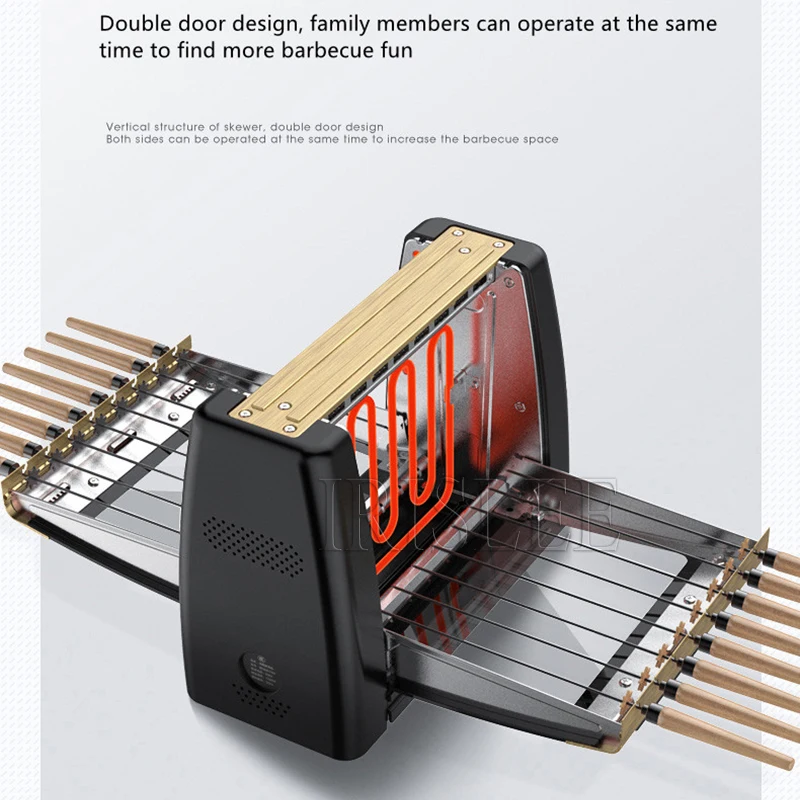 Vertical Multifunctional Chicken Kebab Grill Shawarma Machine Electric Indoor Broiler Grill