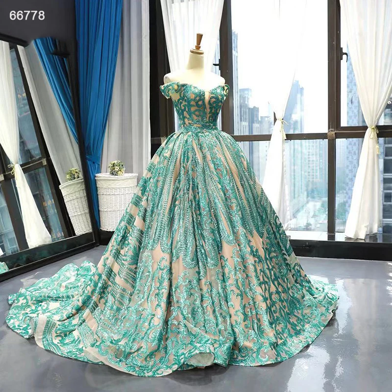 Jancember RSM66778 2021 Newest Design Royal Luxury Women Lady Elegant Wedding Dress Bridal Gown