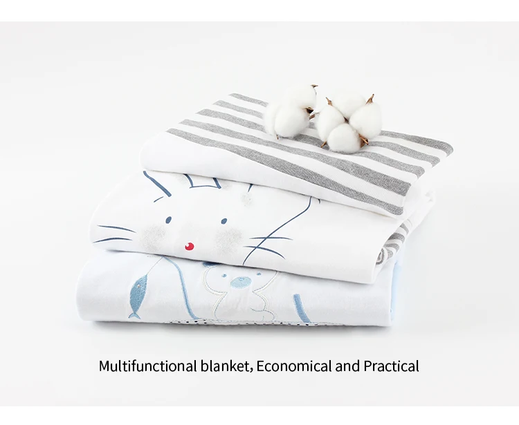 Wholesale Customized Cheap Hot Sale Super Soft Comfortable Printed Design Infant Swaddle Custom Baby Boys Girls Blankets