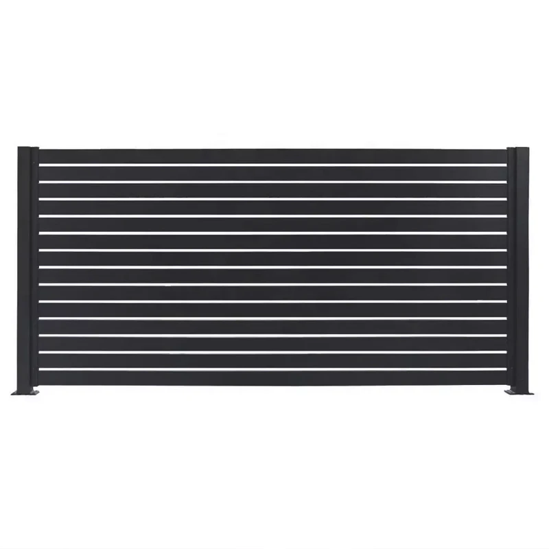 factory price high quality ornamental powder coated black welded garden aluminum fence