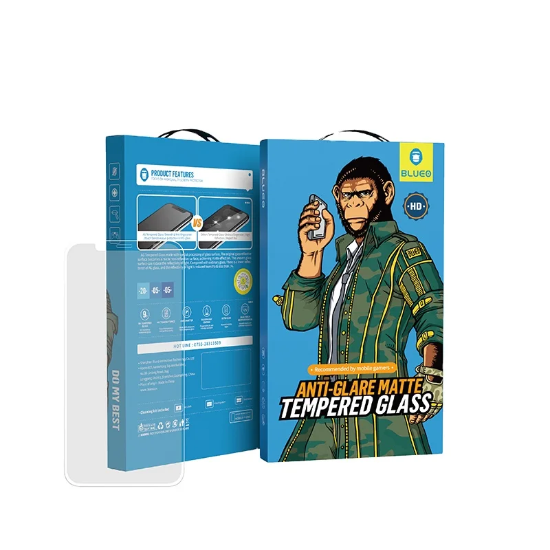 Blueo anti glare phone glass guard matte tempered glass screen film for iphone 12 screen protector for iphone 12 pro max 128gb