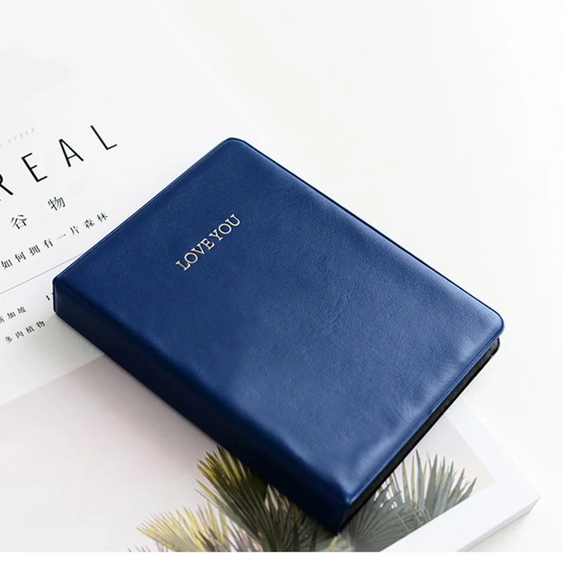 Wholesale photo card binder memory family photo book pu leather photo album