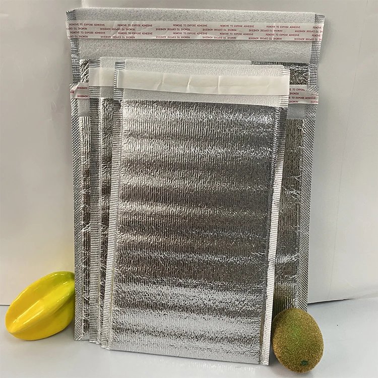 Custom  disposable Insulated Aluminium Foil Ice Cooler bag thermal  EPE Insulated bag