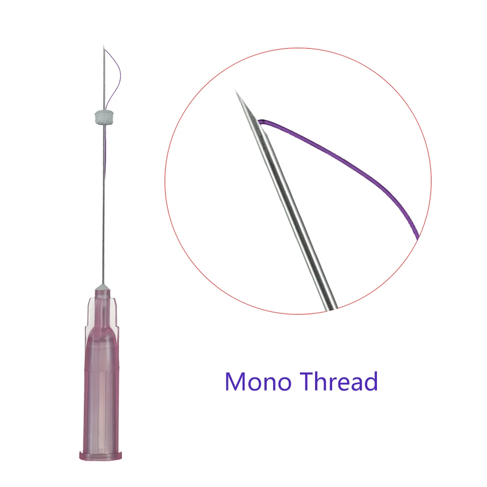 Medical Consumables Korea Absorbable Suture Hilos Fios Pdo Thread Mono With Sharp Needle 29g 50mm