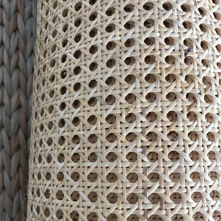 Polished Semi-Bleached Rattan Webbing Raw Material Rattan Cane Roll for Handles and Trims