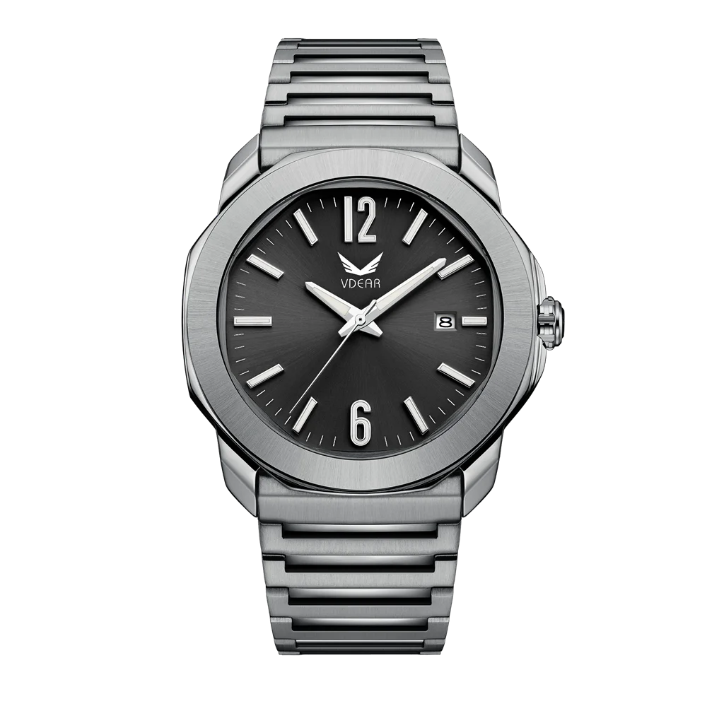 High End Luminous Auto Date Calendar Classic Black Dial Wristwatch Premium Watch Quartz Men Private Label Watch Manufacturers