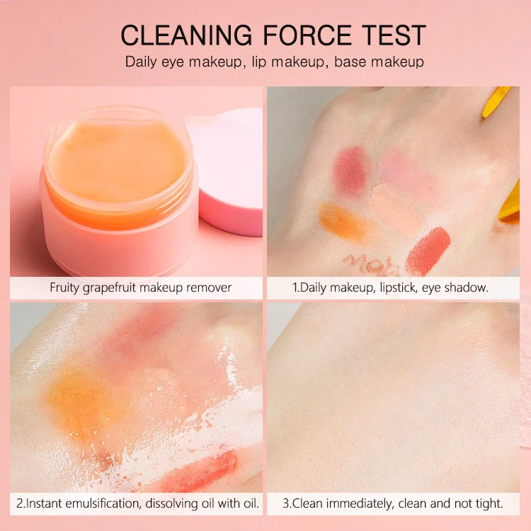 Low MOQ Private Label Skin Care Organic Vegan Face Lip Eye Makeup Deep Cleansing Cream Makeup Remover Balm