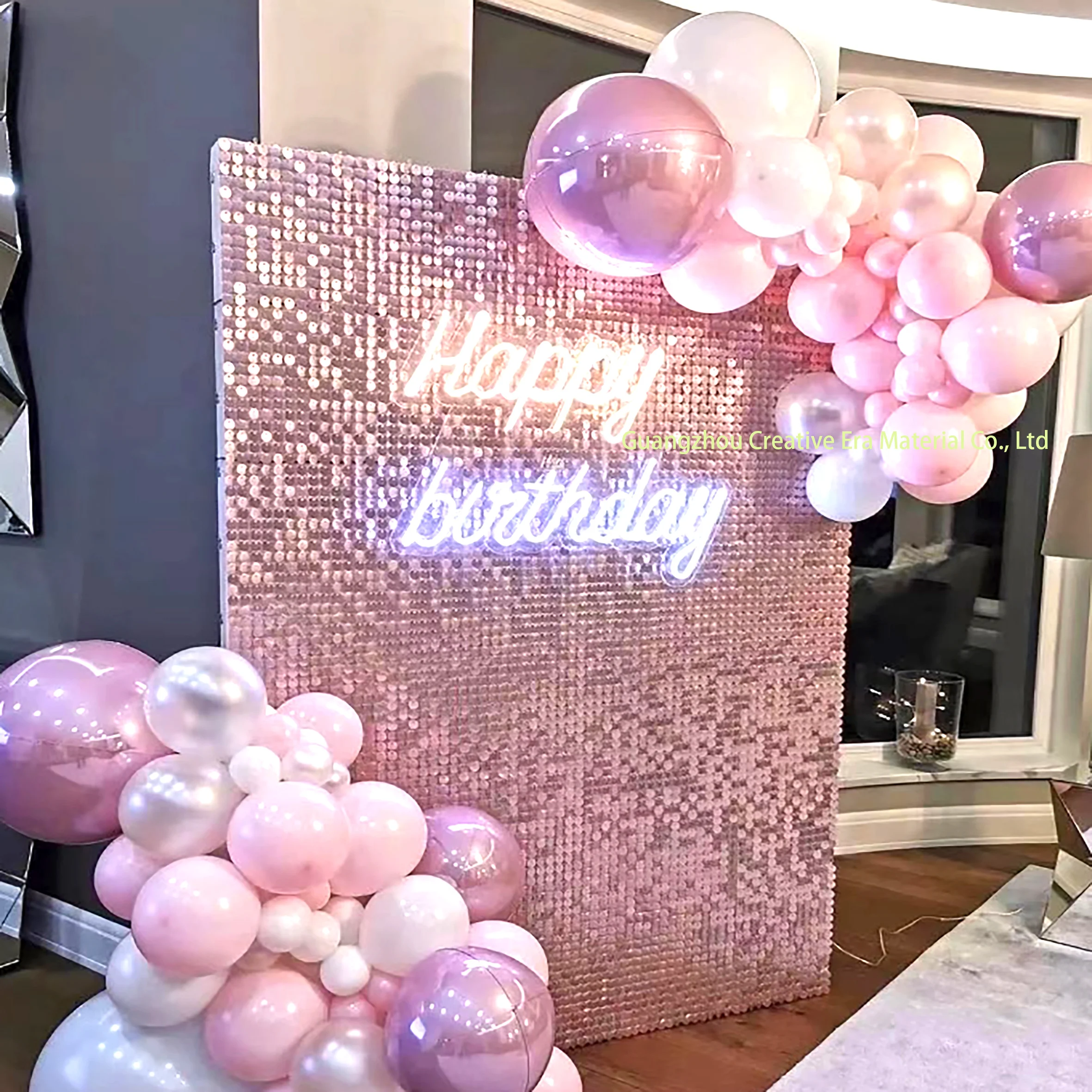 High quality shimmering wall backdrop advertising display sequin photo booth backdrop for weeding party decorations