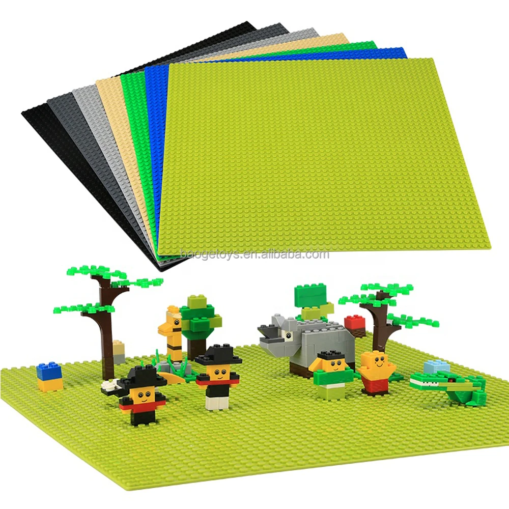 Wange top seller building bricks block toys 50x50 Plastic Building Base Plates