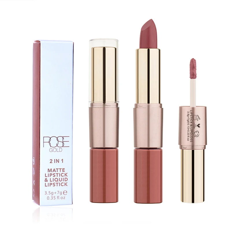 
ODM OEM private label double head lipstick custom wholesale matte liquid lipstick 