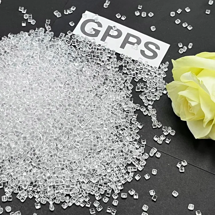 Solar resistant plastic raw materials high mobility virgin GPPS extruded grade plastic particles high dispersion uniformity