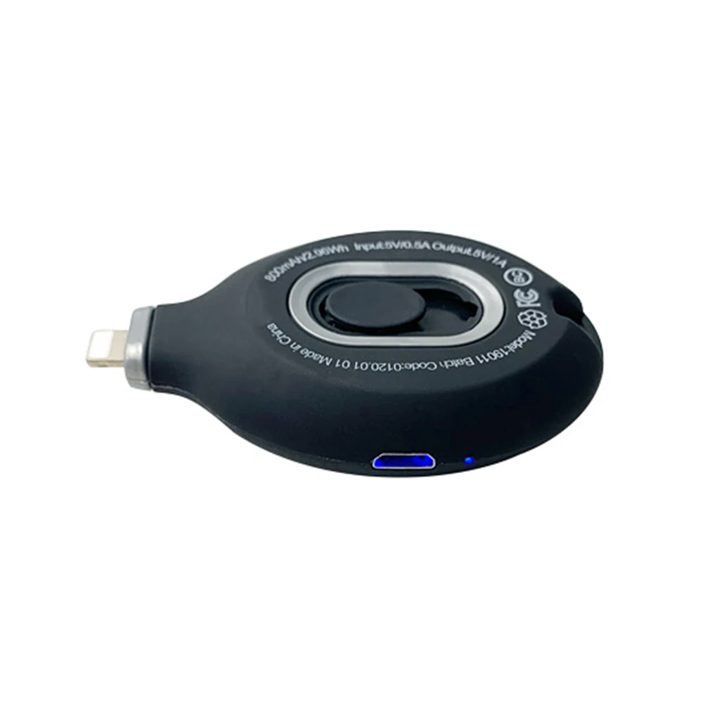 PB13 Mini Portable Keychain Power Banks Backup Charge Portable Charger Keychain Emergency Power Bank 800mah Power Bank Pod