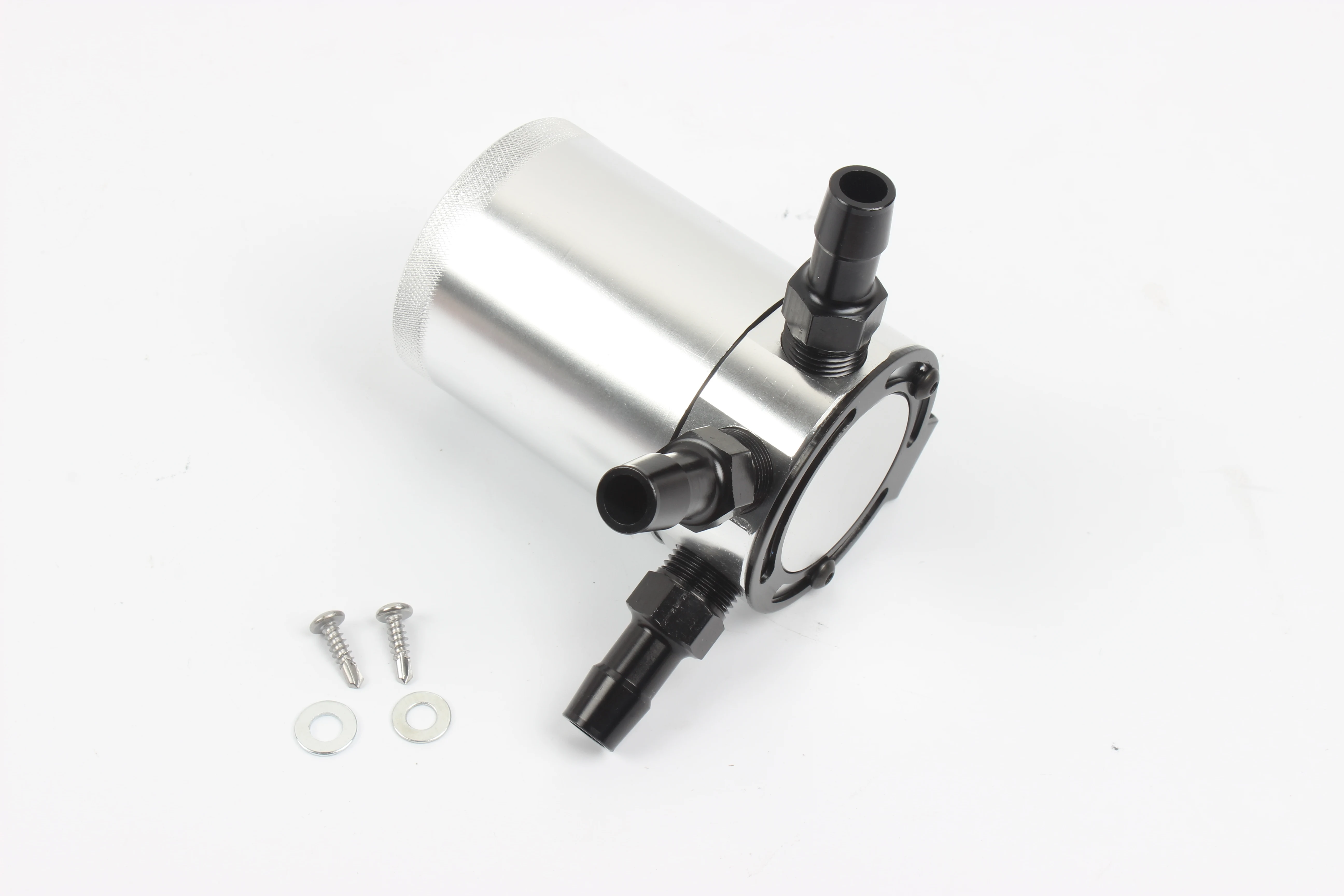 Aluminum Baffled Car Oil Catch Can Tank Separator 3-Port Air-Oil Separator Car accessories