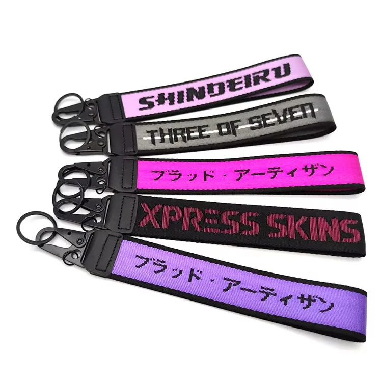 YYX Embroidered Wristlet Strap Lanyard Keychain Designer Keychain Straps