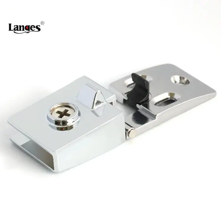 Modern Design Heavy Duty Metal Free-Punching Glass Swing Furniture Door Pivot Hinge for Store Display Wine Cabinet