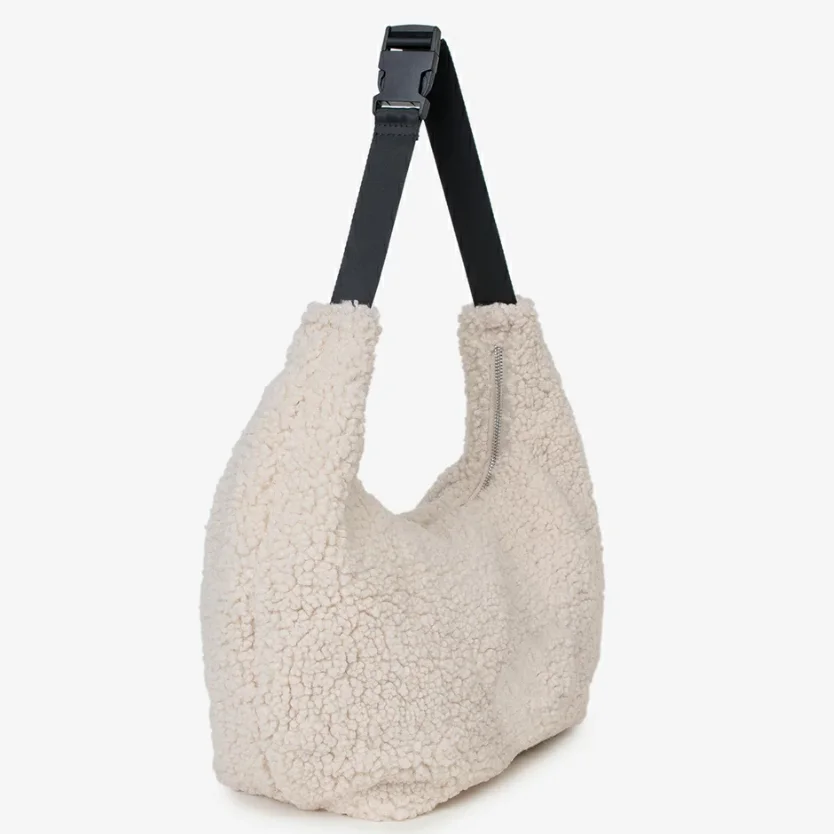 New arrival Design teddy Moon Hobo Shape Sling Bag, Aesthetic Shoulder and Crossbody Bum Bag
