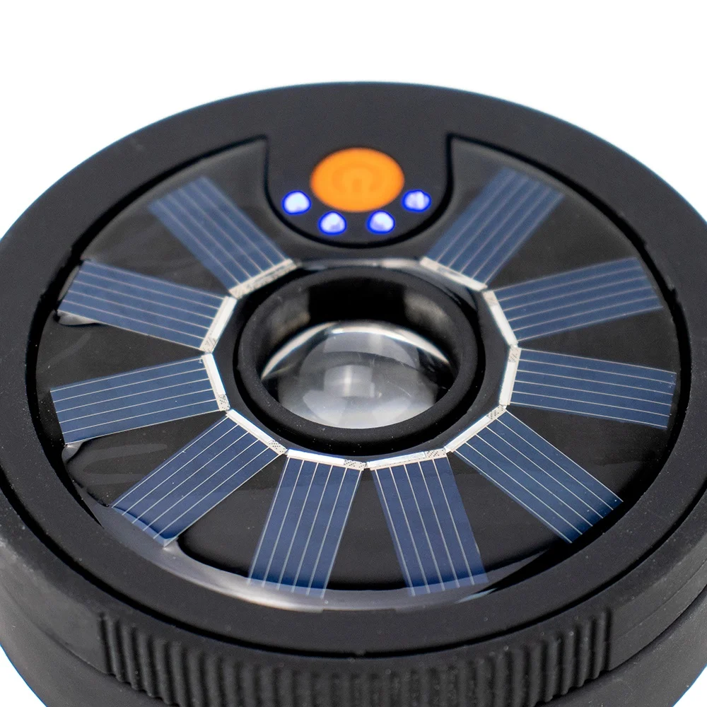 Новейший дизайн черный ABS Солнечный светодиодный свет SMD XPE сигнальная лампа Power Bank Магнитная солнечная батарея уличный крюк