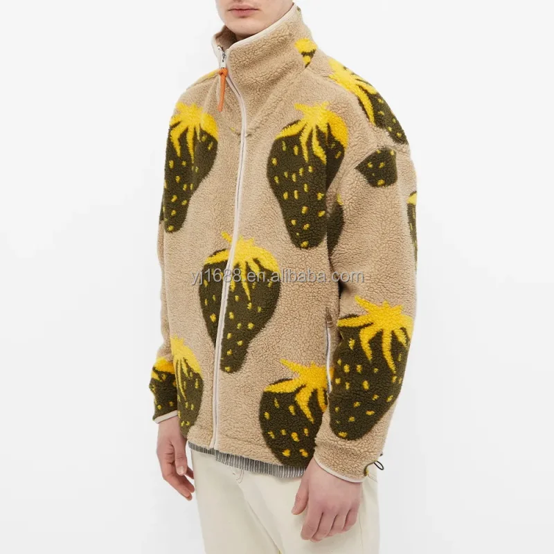 Оригинальная куртка из плотного флиса с принтом на заказ