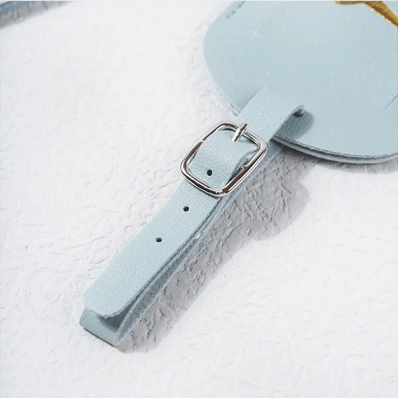 PU Leather Hot Stamping Boarding Pass Card Holder Set Passport Holder Case Luggage Tag