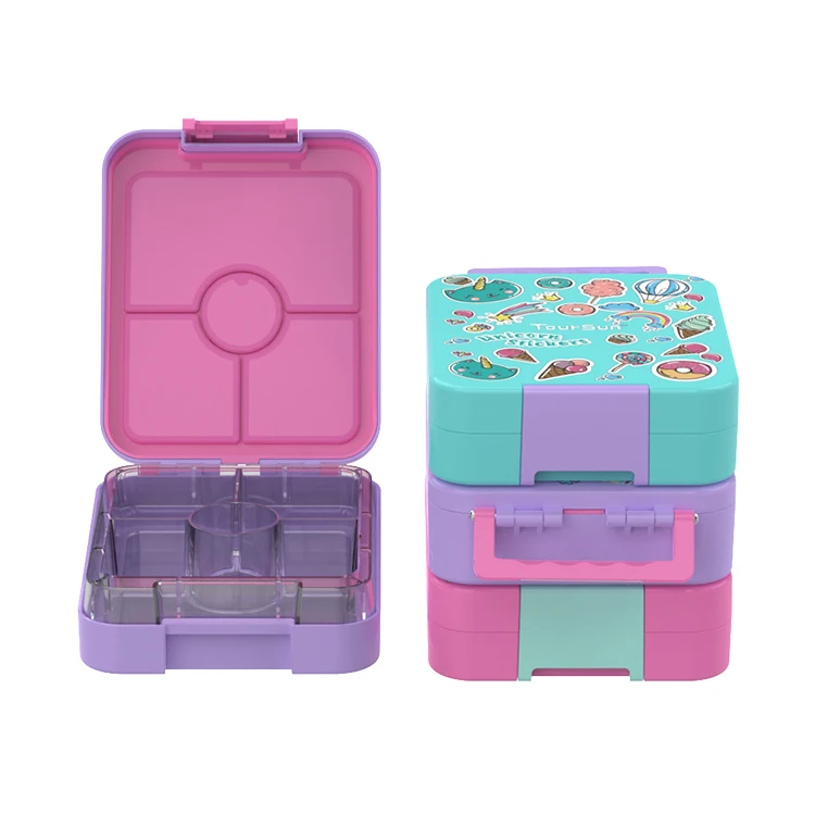 Leakproof School Children Kid Silicone Bento Lunchbox Lunch Box With Lid