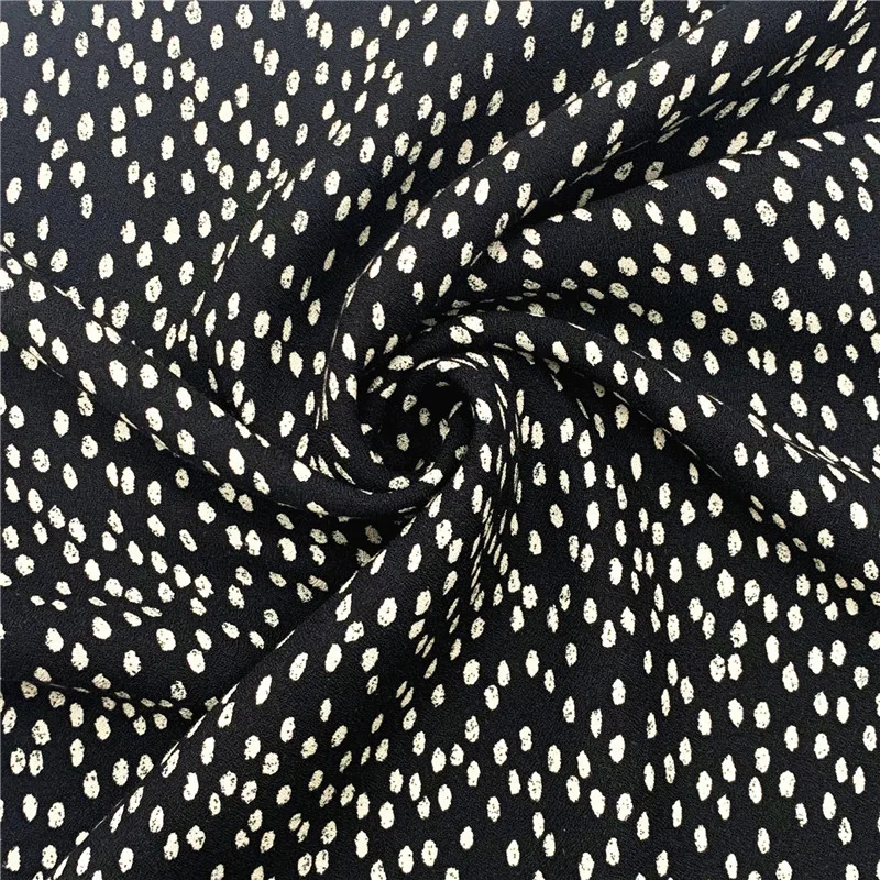 Fast delivery viscose rayon challis fabric custom print rayon big floral dress