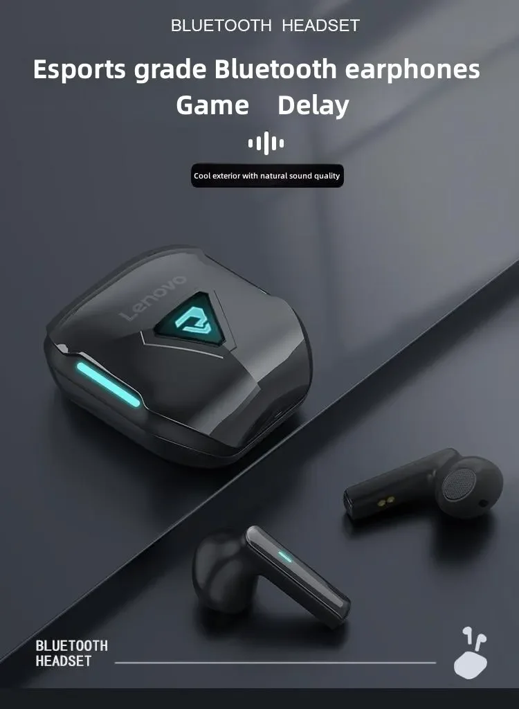 Lenovo thinkplus TG132 True Wireless BT5.3 Game Earphones ENC Noise Reduction Senseless Delay Game Music Dual Mode Earbuds