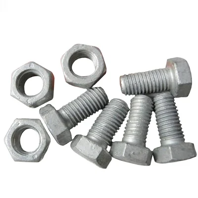 High strength hex head bolts grade 8 hex bolts galvanized/zinc hex bolt