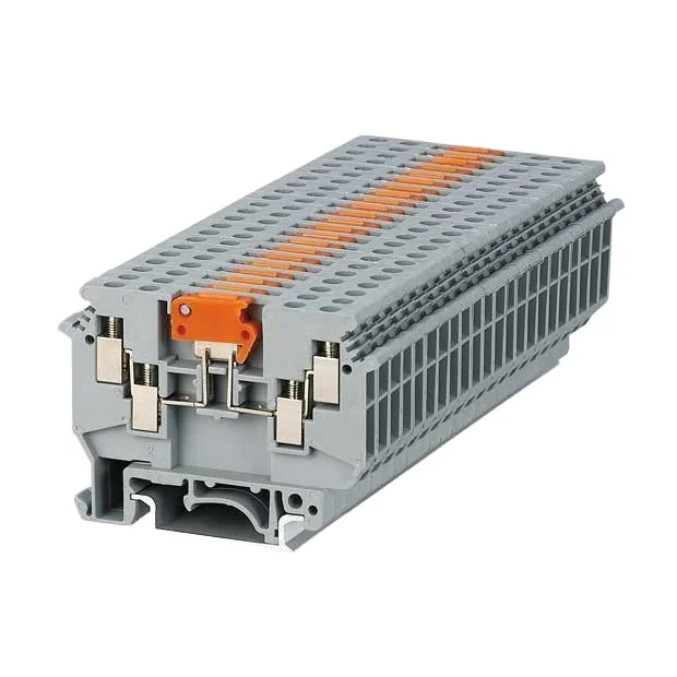 4mm2 DIN Rail phoenix type screw din rail terminal block grey VDK4-MTKP/P