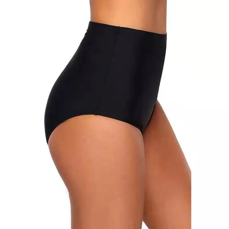 Stage Performance High waist dance triangle brief shorts black practice shorts