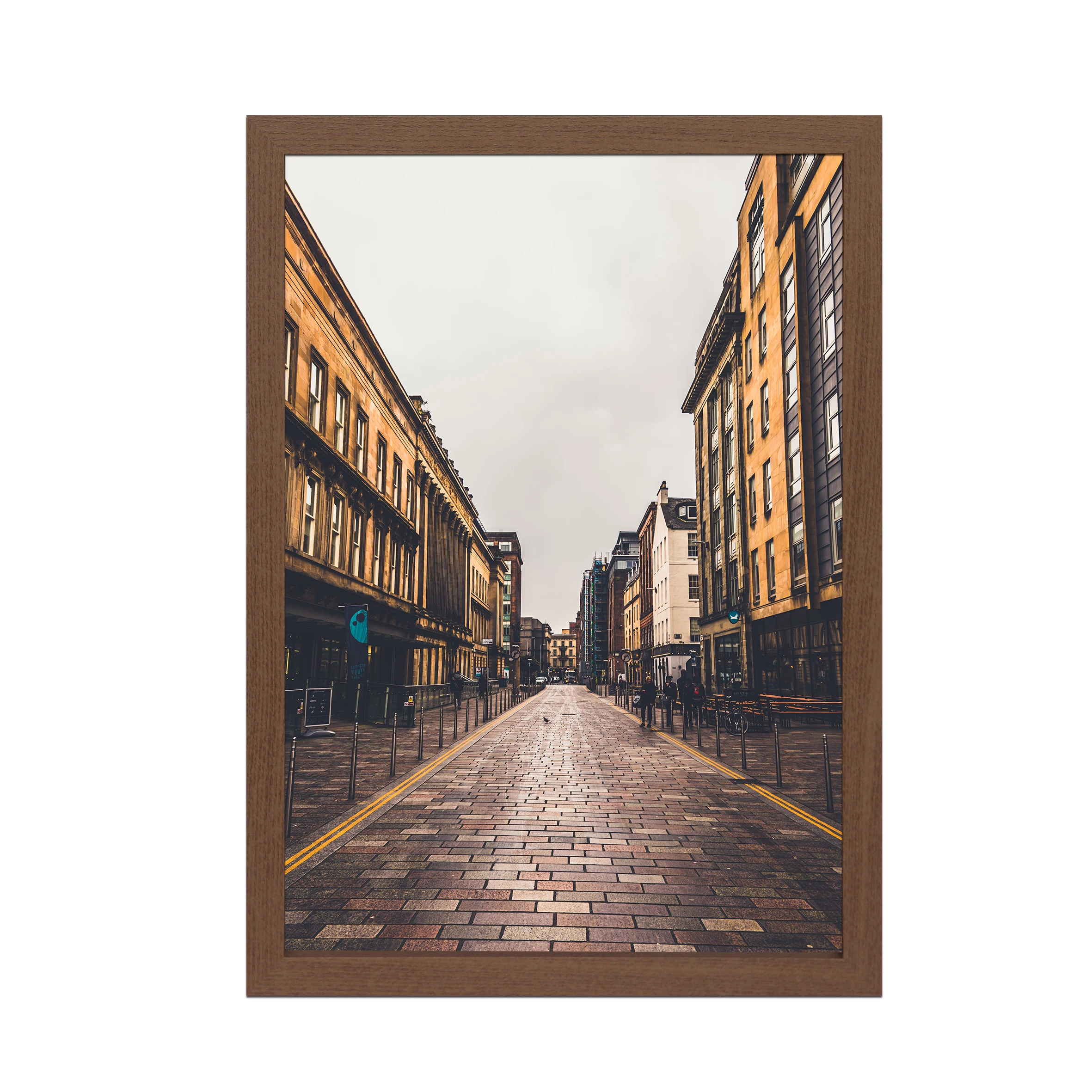 Stylish A2 Paper Size Rustic Wooden Photo Frame Wall Picture For Home Decorate