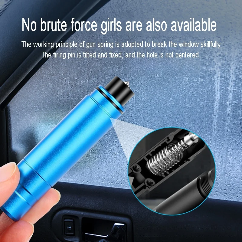 Car window breaker Portable window cone lifesaving pressing self-rescue escape device