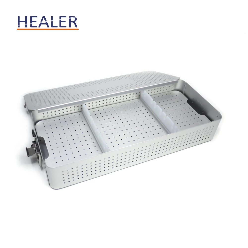 525*300*155 mm Sterilization container,Cystoscope surgical autoclave sterilization tray