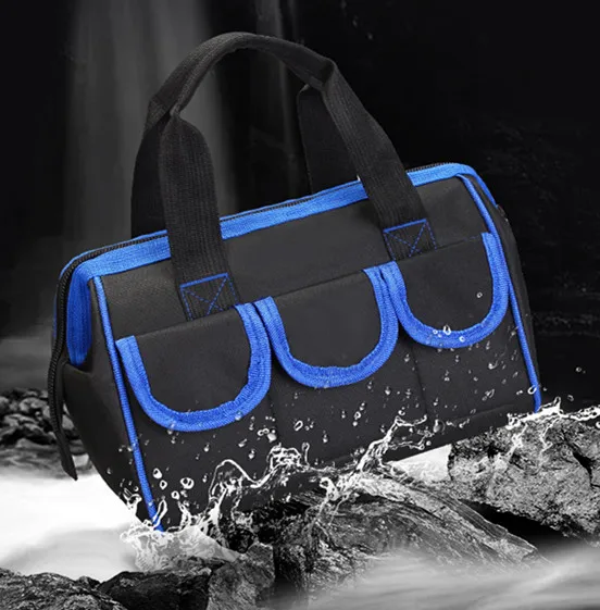 Wholesale Electrical Drill Tool Kit Bag 12/14/17/19 inch Electrician Bag Oxford Waterproof Maintenance Tools Storage Toolkit