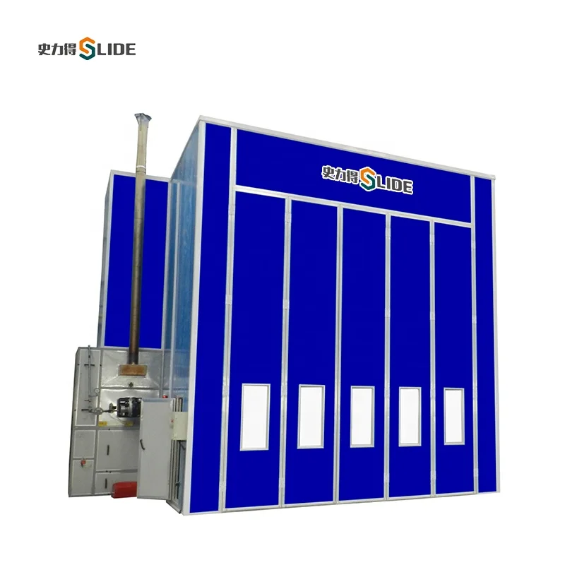 Truck spray booth downdraft paint booth powered by diesel and electric factory price dyeing rooms for trucks  made in China