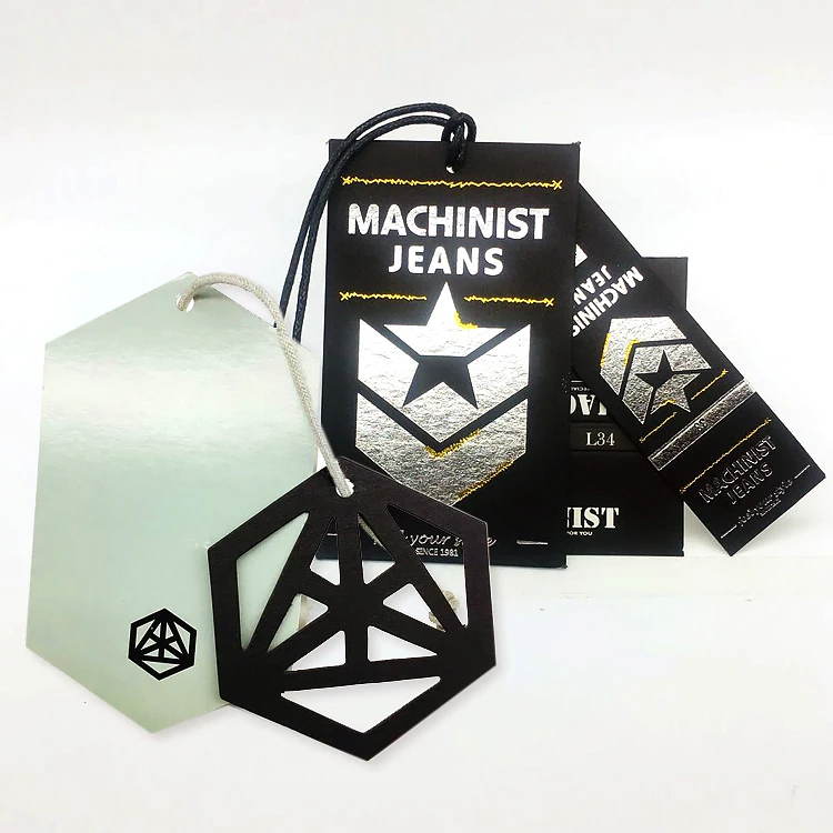 Professional Custom One-stop Design And Produce Clothing Label Metal Logo Hang Tag Woven Label Patch Apparel Garment Accessories