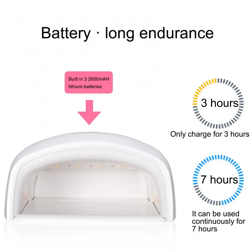 Wholesale Cordless Rechargeable UV Nail Lamp S10 For Gel Portable Wireless LED Nail Dryer Professional Fast Charger Curing Lamp