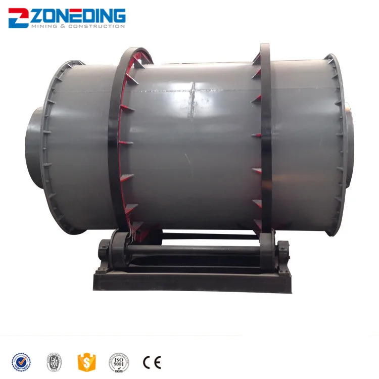 Hot selling electric 3-pass rotary drum dryer mining/sand drying machine
