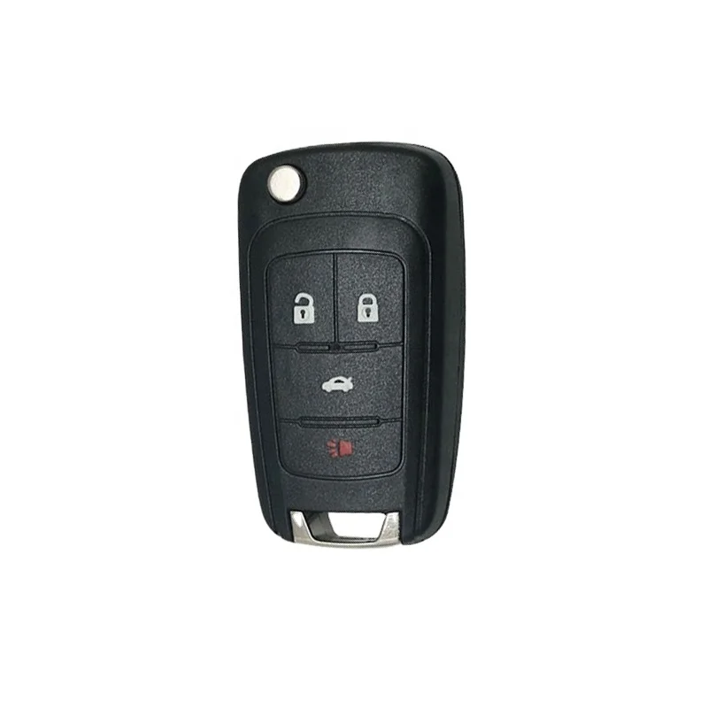 ForBuickChevrolet 3+1 Buttons Flip key Shell Without Logo