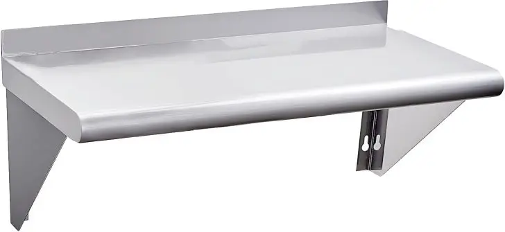 stainless steel wall shelf