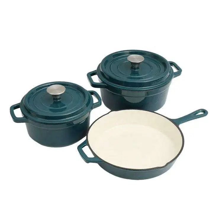 Made In China Cast Iron Dutch Ovens Cooking Kitchen Tools Non-stick Enamel Pot With Cover